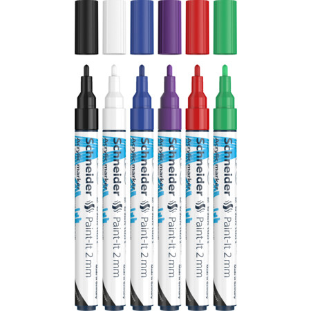 Art & Craft si Artizanat - Marker cu vopsea acrilică Paint-It 310 2 mm Schneider 6 buc/set 1