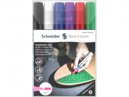 Marker cu vopsea acrilică Paint-It 320 4 mm Schneider 6 buc/set 1 [1]