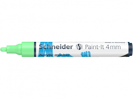 Marker cu vopsea acrilica, Varf rotund 4 mm, Paint-It 320, Schneider, 18 culori [2]