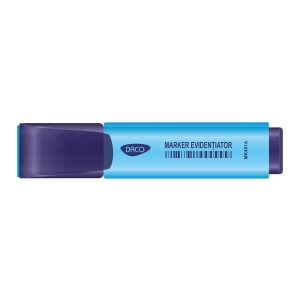 Rechizite Școlare - Marker evidentiator daco albastru mk401a 10 buc