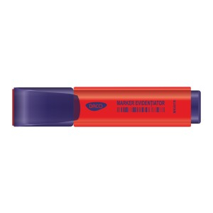 Rechizite Școlare - Marker evidentiator daco rosu mk401r 10 buc
