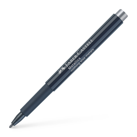 Birotică și Papetărie - Marker metallics argintiu faber-castell