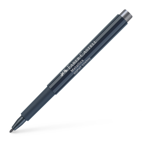 Birotică și Papetărie - Marker metallics gri asfalt faber-castell