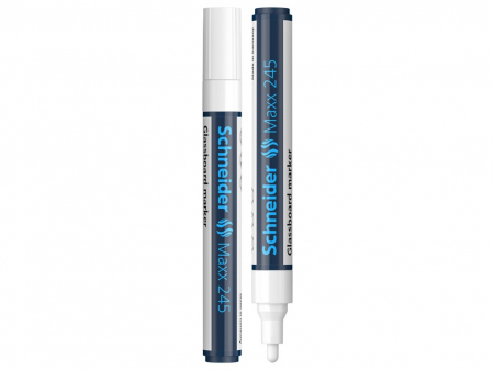 Birotică și Papetărie - Schneider - Marker pentru sticla Schneider Maxx 245, Alb- Micostore.ro