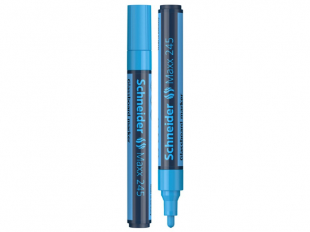 Birotică și Papetărie - Schneider - Marker pentru sticla Schneider Maxx 245, Albastru- Micostore.ro