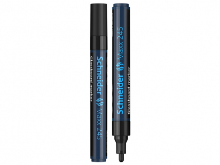 Birotică și Papetărie - Schneider - Marker pentru sticla Schneider Maxx 245, Negru- Micostore.ro