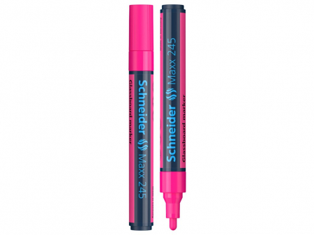 Birotică și Papetărie - Schneider - Marker pentru sticla Schneider Maxx 245, Roz- Micostore.ro