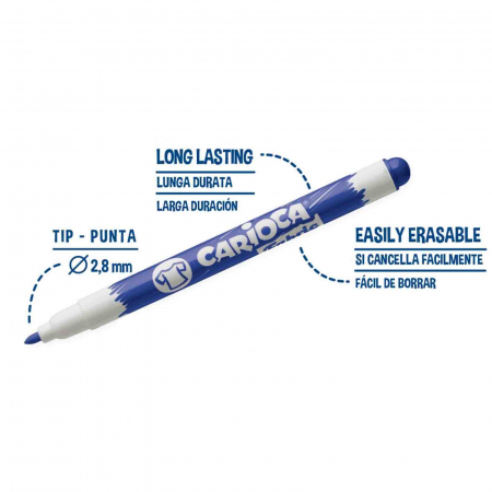 Set marker pentru whiteboard si tabla - 4 buc culori Carioca. [1]