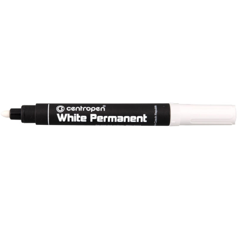 Birotică și Papetărie - Marker permanent alb 2.5mm 8586 centropen