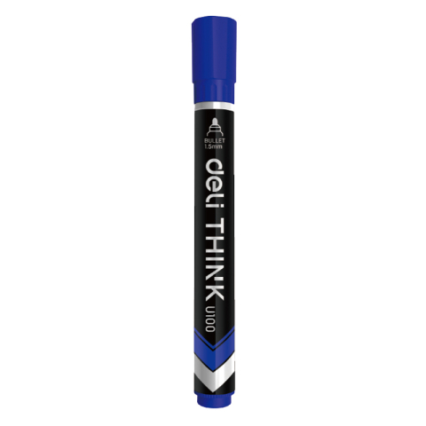 Birotică și Papetărie - Marker permanent albastru varf rotund 1.5mm deli