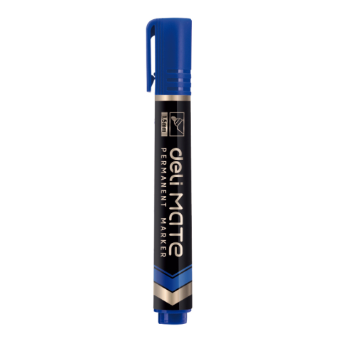 Birotică și Papetărie - Marker permanent albastru varf rotund 1.5mm mate deli