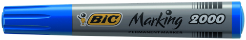 Marker permanent albastru varf rotund 2000 bic [2]