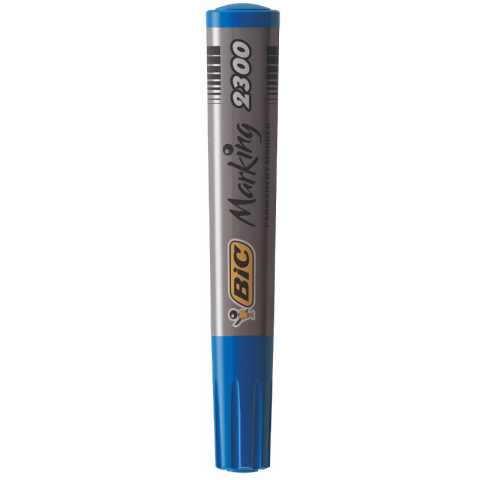 Birotică și Papetărie - Marker permanent albastru varf tesit 2300 bic