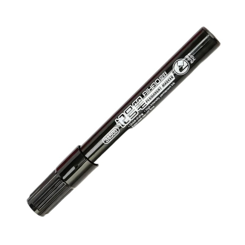 Rechizite Școlare - Marker permanent CNX AIHAO 34500, varf rotund, 0.8mm, negru