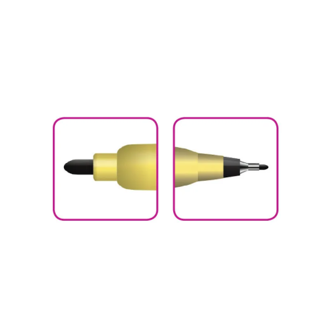 Marker permanent Grand CD-051 160-1878, varf rotund, 0.8mm / 3.8mm, 2 capete, negru [1]