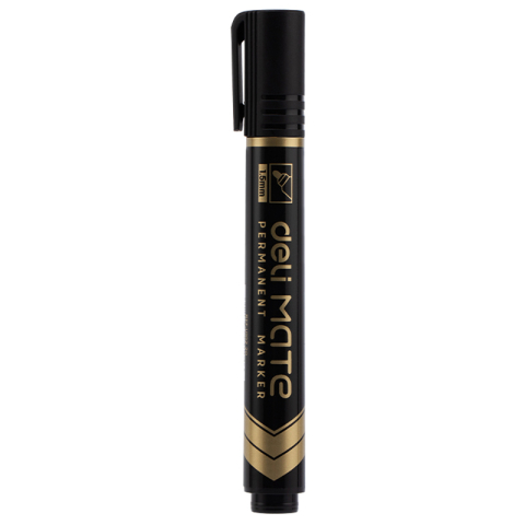 Birotică și Papetărie - Marker permanent negru varf rotund 1.5mm mate deli