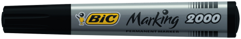 Marker permanent negru varf rotund 2000 bic [2]