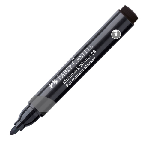 Birotică și Papetărie - Marker permanent negru varf rotund multimark winner 23 faber-castell