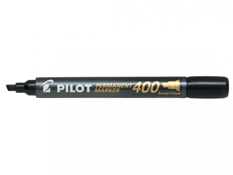 Birotică și Papetărie - Marker permanent negru varf tesit 4mm p400 pilot