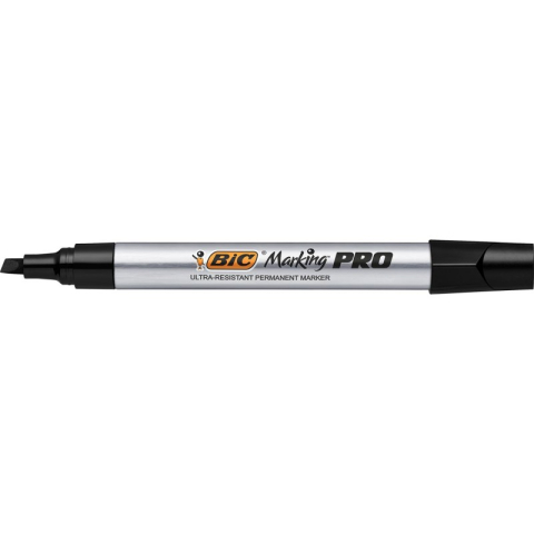 Marker permanent negru varf tesit pro industrial bic [1]