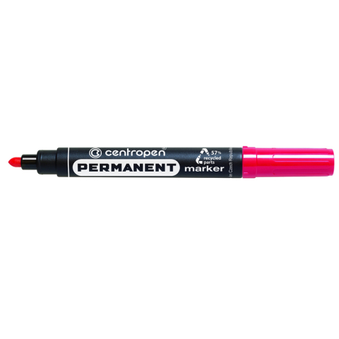Birotică și Papetărie - Marker permanent rosu varf rotund 2.5mm 8566 centropen