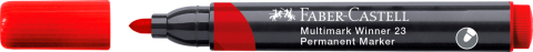 Marker permanent rosu varf rotund multimark winner 23 faber-castell [1]