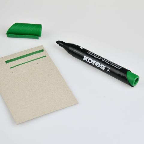 Marker permanent varf verde tesit kores [1]