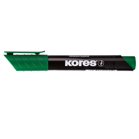 Birotică și Papetărie - Marker permanent varf verde tesit kores