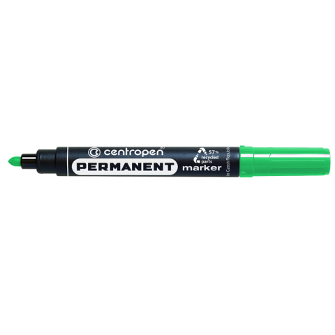 Birotică și Papetărie - Marker permanent verde varf rotund 2.5mm 8566 centropen