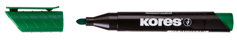 Marker permanent verde varf rotund 3mm kores [2]