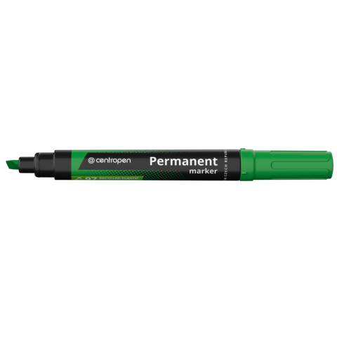 Birotică și Papetărie - Marker permanent verde varf tesit 8576 centropen