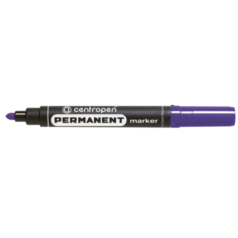 Birotică și Papetărie - Marker permanent violet varf rotund 2.5mm 8566 centropen