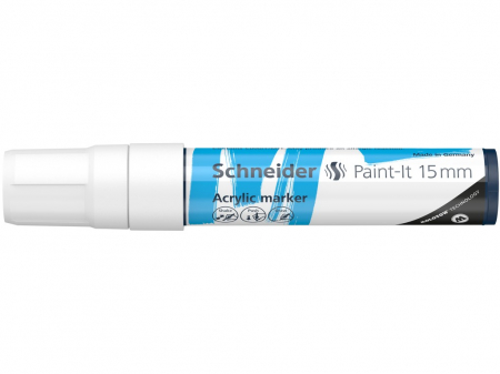 Schneider - Marker cu vopsea acrilica Paint-It 330 15 mm Schneider, Alb- Micostore.ro [3]