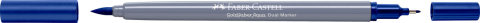 Marker solubil 2 capete goldfaber albastru heliu roscat 151 faber-castell [1]