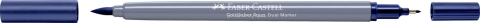 Marker solubil 2 capete goldfaber albastru indian 247 faber-castell [1]