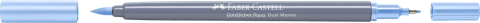 Marker solubil 2 capete goldfaber bleu cer pastel 446 faber-castell [1]