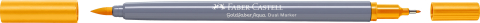 Marker solubil 2 capete goldfaber galben crom inchis 109 faber-castell [1]