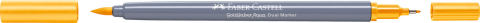 Marker solubil 2 capete goldfaber galben crom mediu 208 faber-castell [1]