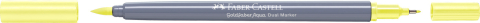 Marker solubil 2 capete goldfaber galben glazurat deschis 104 faber-castell [3]