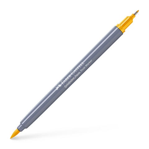 Birotică și Papetărie - Marker solubil 2 capete goldfaber galben napoli 185 faber-castell