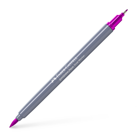Birotică și Papetărie - Marker solubil 2 capete goldfaber magenta 228 faber-castell