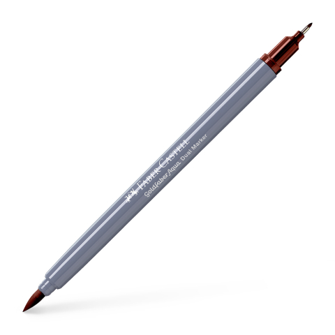 Birotică și Papetărie - Marker solubil 2 capete goldfaber maro siena ars 283 faber-castell