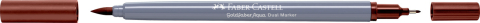 Marker solubil 2 capete goldfaber maro siena ars 283 faber-castell [1]