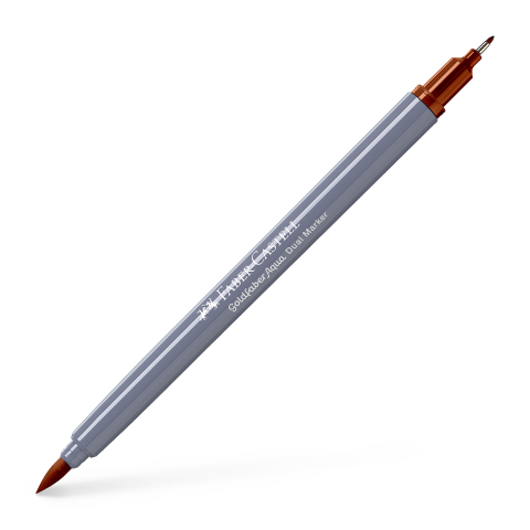 Birotică și Papetărie - Marker solubil 2 capete goldfaber ocru ars 187 faber-castell