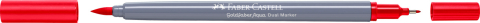 Marker solubil 2 capete goldfaber rosu 121 faber-castell [1]