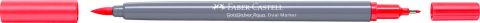 Marker solubil 2 capete goldfaber rosu aprins 122 faber-castell [1]