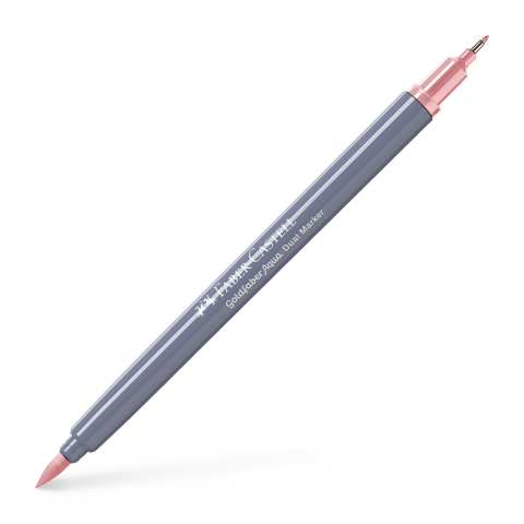 Birotică și Papetărie - Marker solubil 2 capete goldfaber roz pal 114 faber-castell