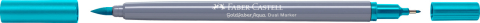 Marker solubil 2 capete goldfaber turcoaz cobalt deschis 154 faber-castell [1]