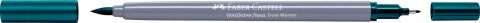 Marker solubil 2 capete goldfaber verde cobalt intens 158 faber-castell [1]