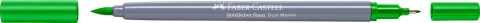 Marker solubil 2 capete goldfaber verde frunza 112 faber-castell [1]